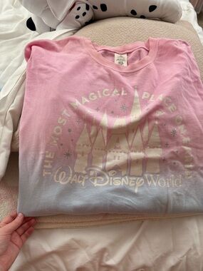 Walt Disney World Pink to Blue Ombre Castle Sweatshirt